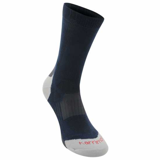 Мъжки чорапи Karrimor 2 Pack Walking Sock Mens Морска синьо Karrimor 2 Pack Walking Sock Mens Морска синьо Мъжки чорапи