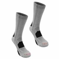 Karrimor Мъжки Чорапи 2Бр. Walking Socks 2 Pack Mens Grey Мъжки чорапи