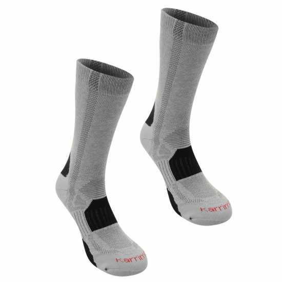 Karrimor 2 Pack Walking Socks Mens Сиво Мъжки чорапи