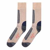 Karrimor Мъжки Чорапи За Планина 2Бр. Опаковка Trekking Socks Two Pack Mens Beige/Blue Мъжки чорапи