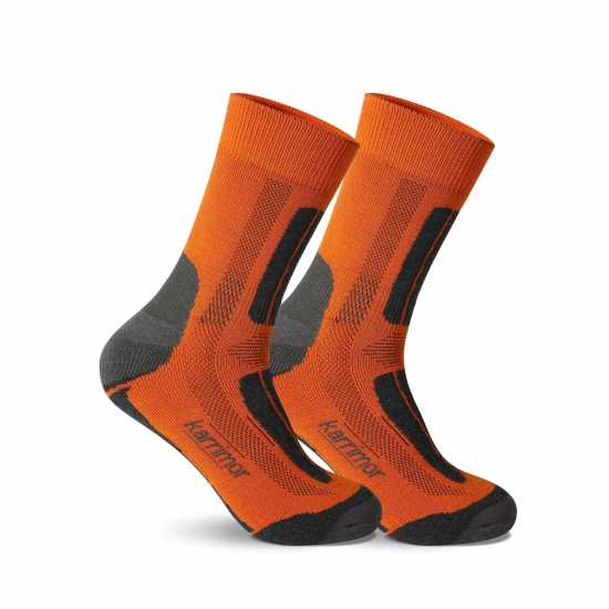Karrimor 2 Pack Trekking Socks Mens Оранжево Мъжки чорапи