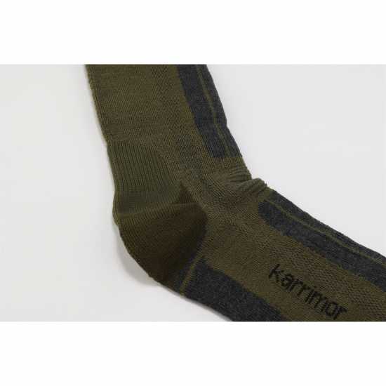 Karrimor 2 Pack Trekking Socks Mens Khaki Мъжки чорапи