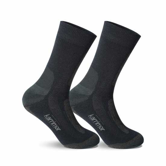 Karrimor 2 Pack Trekking Socks Mens Морска синьо Мъжки чорапи