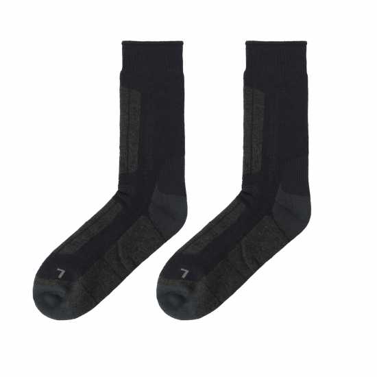 Мъжки Плътни Чорапи Вълнени Мерино Вълна Karrimor Merino Fibre Heavyweight Walking Socks Mens Морска синьо Мъжки чорапи