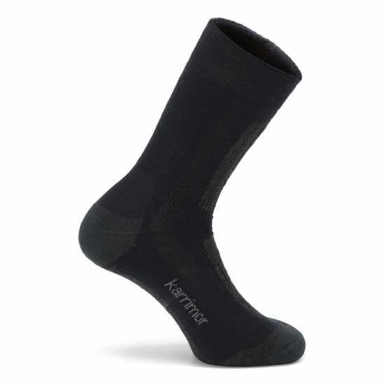 Мъжки Плътни Чорапи Вълнени Мерино Вълна Karrimor Merino Fibre Heavyweight Walking Socks Mens Морска синьо Мъжки чорапи