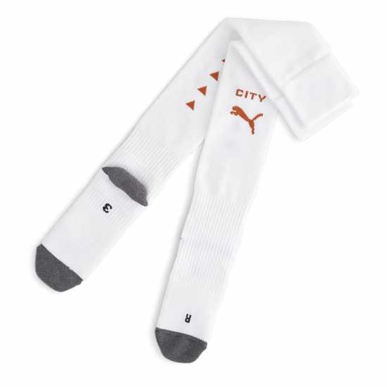 Puma Team Mcfc Striped Socks Replica Football Sock Mens Puma White Puma Team Mcfc Striped Socks Replica Football Sock Mens Puma White