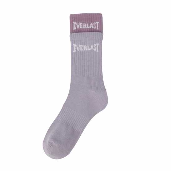 Дамски чорапи Everlast 2-Pack Ribbed Crew Socks Womens Everlast 2-Pack Ribbed Crew Socks Womens Дамски чорапи