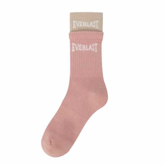 Дамски чорапи Everlast 2-Pack Ribbed Crew Socks Womens Everlast 2-Pack Ribbed Crew Socks Womens Дамски чорапи