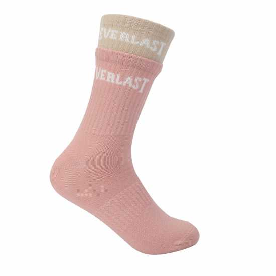 Дамски чорапи Everlast 2-Pack Ribbed Crew Socks Womens Everlast 2-Pack Ribbed Crew Socks Womens Дамски чорапи