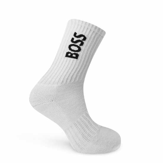 Мъжки чорапи Hugo Boss Boss 3-Pack Crew Sock Mens Бяло 100 Hugo Boss Boss 3-Pack Crew Sock Mens Бяло 100 Мъжки чорапи
