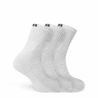 Hugo Boss Boss 3-Pack Quarter Sock Mens Бяло 100 Мъжки чорапи