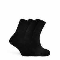 Hugo Boss Boss 3-Pack Quarter Sock Mens Черно 001 Мъжки чорапи