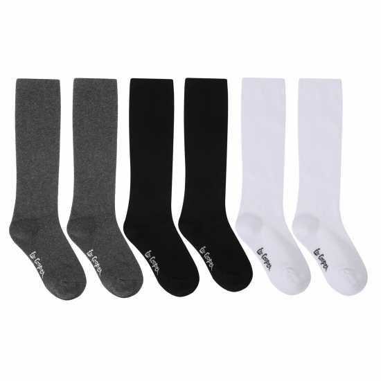 Lee Cooper Back To School Crew Sock 6Pk Infant Разнообразни Детски чорапи