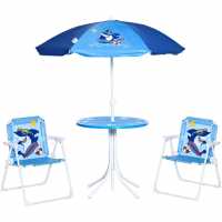 Outsunny Kids Folding Picnic Table And Chairs Set