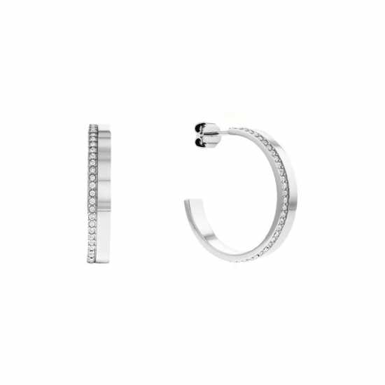 Calvin Klein Ladies  Silver Tone Earrings 35000163  - Подаръци и играчки