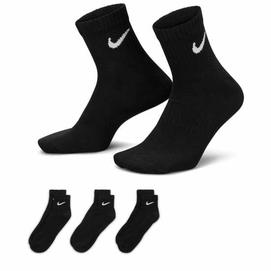 Мъжки чорапи Nike Everyday Lightweight Training Ankle Socks (3 Pairs) Черно/Бяло Nike Everyday Lightweight Training Ankle Socks (3 Pairs) Черно/Бяло Мъжки чорапи