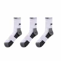 Slazenger Socks 3 Pack White Мъжки чорапи