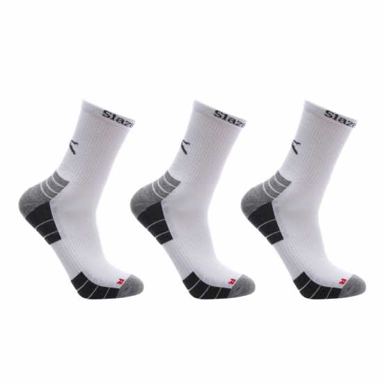 Slazenger Socks 3 Pack White Мъжки чорапи