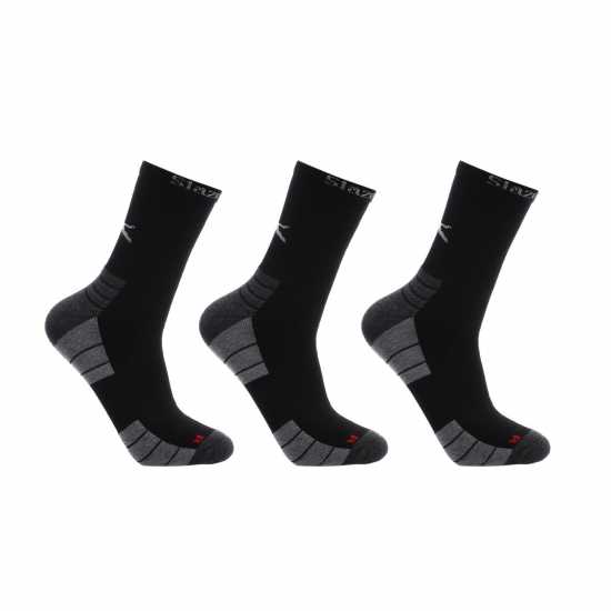 Slazenger Socks 3 Pack Black Мъжки чорапи