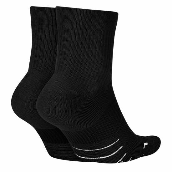 Nike Ankle 2 Pack Running Socks Black Мъжки чорапи