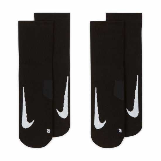 Nike Ankle 2 Pack Running Socks Черно Мъжки чорапи