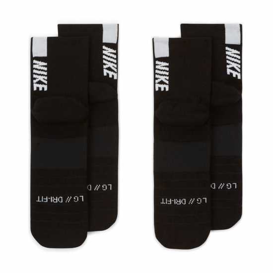 Nike Ankle 2 Pack Running Socks Черно Мъжки чорапи