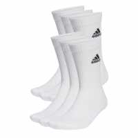 Adidas 6 Чифта Чорапи Crew Socks 6 Pack Mens White Мъжки чорапи