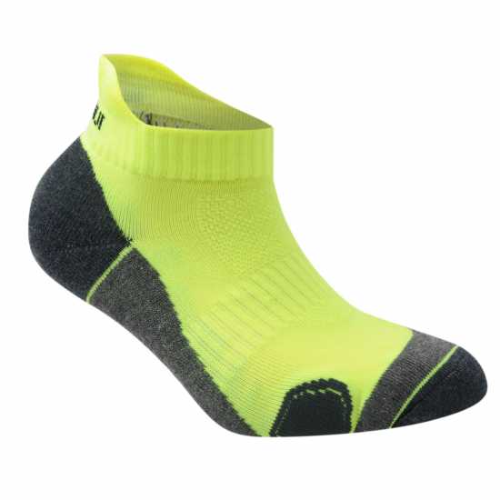 Karrimor 2 Pack Running Socks Junior Fluo Yellow Детски чорапи