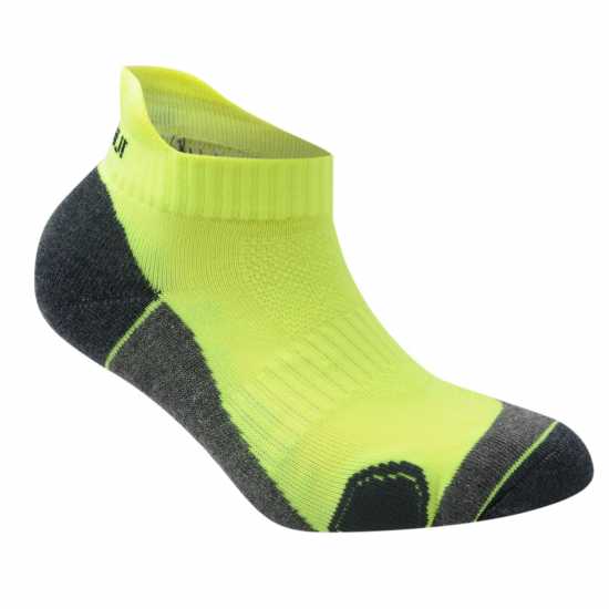 Karrimor 2 Pack Running Socks Junior Fluo Yellow 