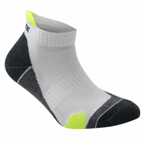 Karrimor 2 Pack Running Socks Junior White/Fluo Детски чорапи