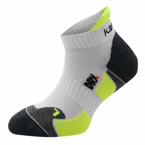 Karrimor 2 Pack Running Socks Junior White/Fluo Детски чорапи
