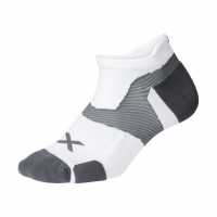 2Xu Vectr Quarter Crew Socks White/Grey Мъжки чорапи