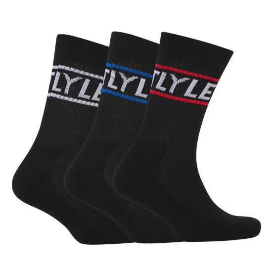 3 Pack Of Logo Sport Socks  