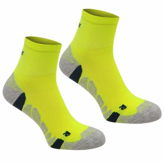 Karrimor Dri 2 Pack Socks Junior Fluo Yellow Детски чорапи
