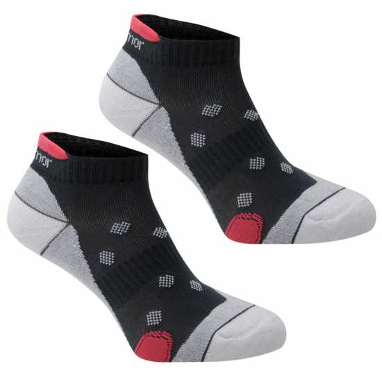 2 Чифта Дамски Спортни Чорапи Karrimor 2 Pack Running Socks Ladies Mid Grey - Дамски чорапи