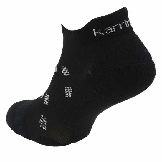 2 Чифта Дамски Спортни Чорапи Karrimor 2 Pack Running Socks Ladies Black Дамски чорапи