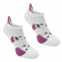 Karrimor 2 Чифта Дамски Спортни Чорапи 2 Pack Running Socks Ladies White/Berry Дамски чорапи