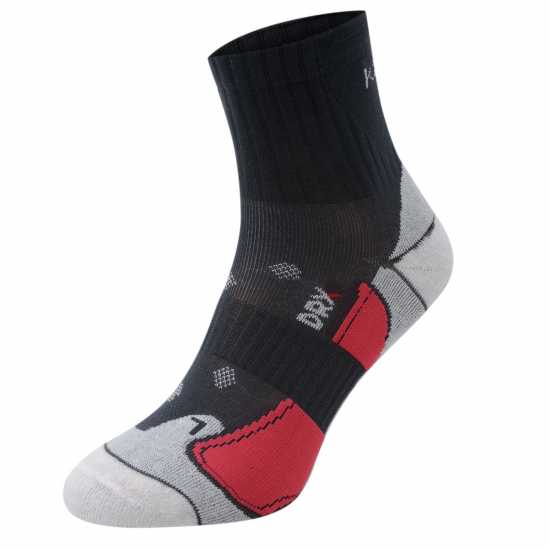 2 Чифта Дамски Спортни Чорапи Karrimor 2 Pack Running Socks Ladies Mid Grey Дамски чорапи