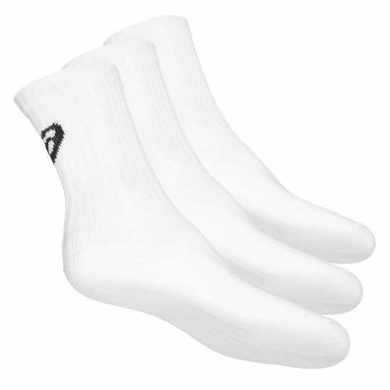 Asics Crew Three Pack Socks Mens White Мъжки чорапи