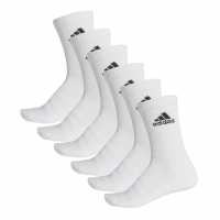 Adidas Cd Crw Sck 6P Jn00 White Детски чорапи