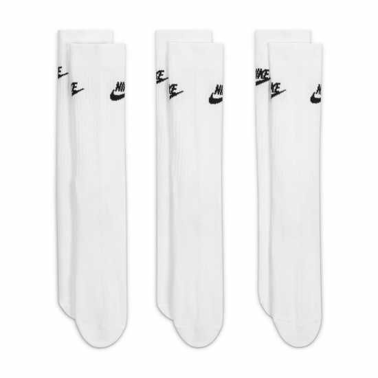 Nike 3 Pack Of Essential Crew Socks White/Black Мъжки чорапи