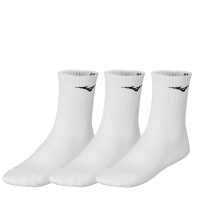 Mizuno Мъжки Чорапи За Тренировка 3 Pack Crew Training Socks White Мъжки чорапи