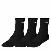 Mizuno Мъжки Чорапи За Тренировка 3 Pack Crew Training Socks Black Мъжки чорапи