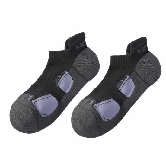 Мъжки Чорапи За Бягане Karrimor 2 Pack Running Socks Mens Сиво Мъжки чорапи