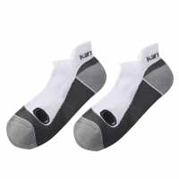 Мъжки Чорапи За Бягане Karrimor 2 Pack Running Socks Mens Бяло/Сив Марл Мъжки чорапи