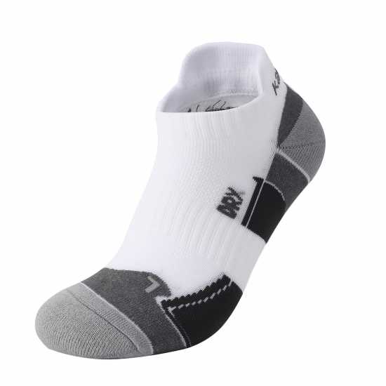 Мъжки Чорапи За Бягане Karrimor 2 Pack Running Socks Mens White/Grey Marl Мъжки чорапи