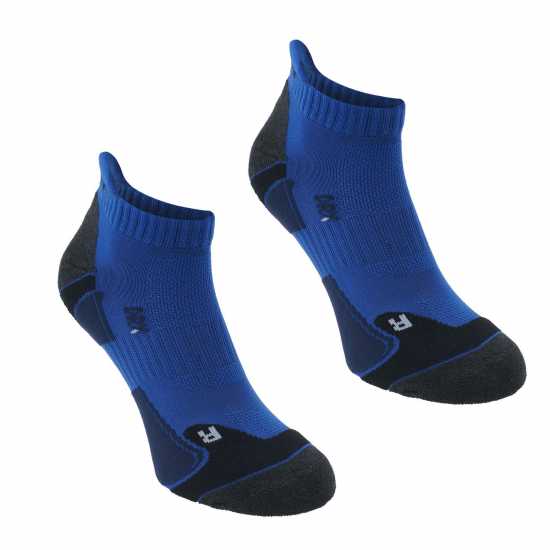 Мъжки Чорапи За Бягане Karrimor 2 Pack Running Socks Mens Синьо/Морско синьо Мъжки чорапи