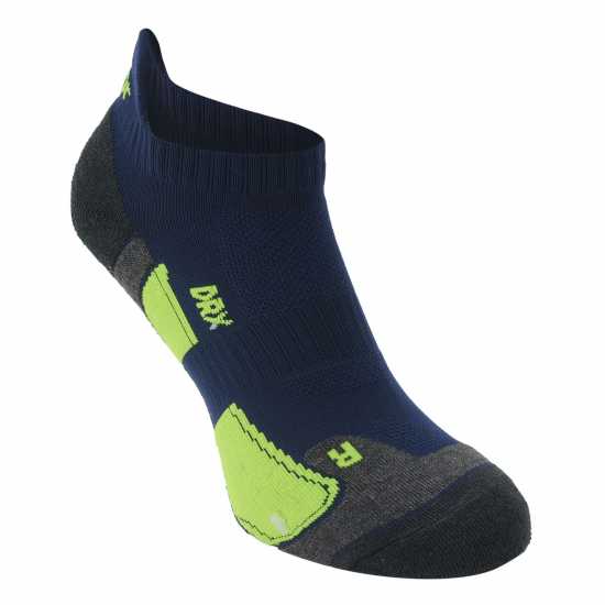 Мъжки чорапи Мъжки Чорапи За Бягане Karrimor 2 Pack Running Socks Mens Navy/FluoYellow Мъжки Чорапи За Бягане Karrimor 2 Pack Running Socks Mens Navy/FluoYellow Мъжки чорапи