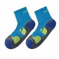 Karrimor Мъжки Чорапи За Бягане Dri Skin 2 Pack Running Socks Mens Тонови синьо Мъжки чорапи