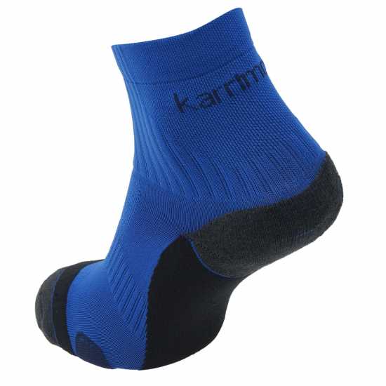 Мъжки Чорапи За Бягане Karrimor Dri Skin 2 Pack Running Socks Mens Blue/Navy Мъжки чорапи